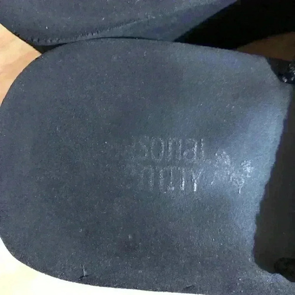 VTG Y2K PERSNAL ENTITY BLACK FOAM PLATFORM CHUNKY BLACK SANDALS BEST FIT W 7 - Picture 8 of 8